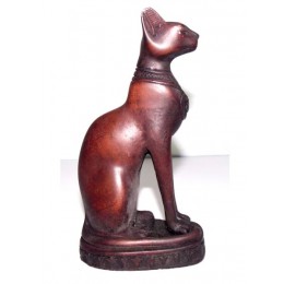 Figuras egipcias Bastet gato sagrado 12cm Negro