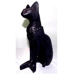 Bastet gato egipcio 20cm Negro