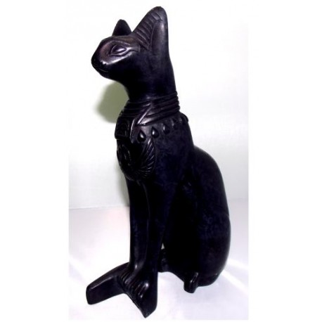 Bastet gato sagrado 25cm Negro
