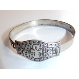 Plata egipica Pulsera llave de la vida