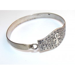 Plata egipica Pulsera llave de la vida
