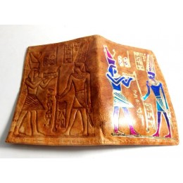 Cartera de piel natural